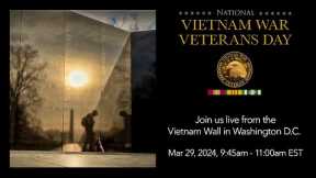 National Vietnam War Veterans Day observance.